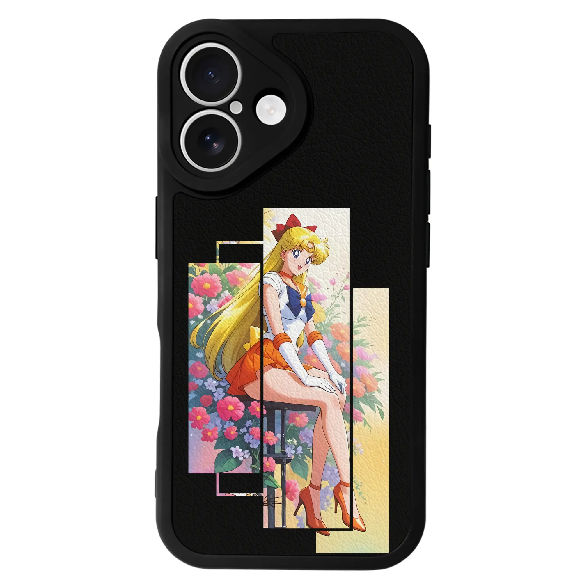 美少女戦士セーラームーン グッズ 愛野 美奈子 - IPhone 16シリーズ対応 ・ シリコンスマホケース ・ レザー調 ・ 高精度フィット ・ 耐衝撃 ・ ワイヤレス充電対応 ・ 精密カット